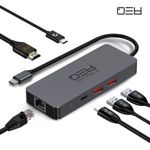 메타블 USB 3.2 Gen2 C타입 6포트 멀티 허브 / 노트북 맥북 아이패드 태블릿 C to HDMI PD충전 랜 포트 확장