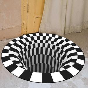 [IXHINEE5_4B]3D 입체 착시매트 100cm 고양이낚시 카페트