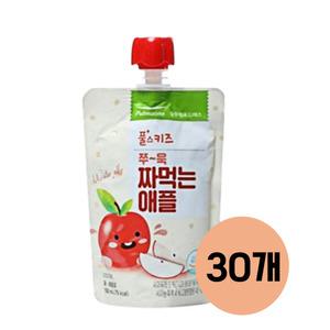풀무원 풀스키친 쭈욱 짜먹는 애플 100ml 30개 어린이 음료 주스 유치원주스