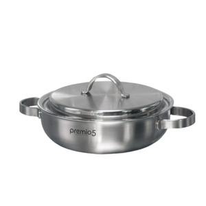 전골냄비 24cm 통5중스텐 인덕션냄비 찌개 스탠