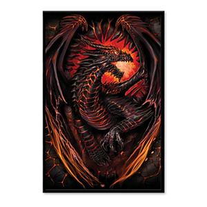 인테리어 홈인테리어 포스터 액자용 스파이럴 퍼너스 드래곤 61x91cm