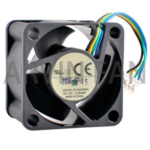 듀얼 볼 베어링 축 FAN 쿨러 냉각 1U 2U 파워 서플라이 R124028BH 4cm 40mm 40x40x28mm DC12V 0.28A 4 핀
