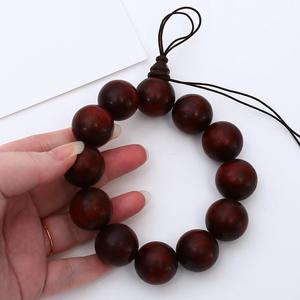 남녀공용 불교용품 붉은 백단나무 염주팔찌 (1p) 직경 2cm