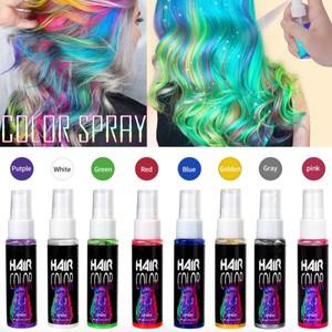 임시 헤어 컬러 스프레이 절약 DIY 남성 여성용 30ml