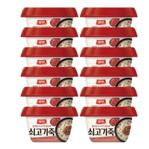 동원 양반 쇠고기죽 야채죽 참치죽 택1 285g 12개