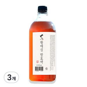 하동권여사 황매실 음료수 당충전 발효액 1L 3개