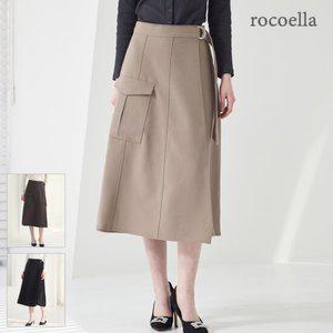 로코엘라 헤이리 A라인 랩 카고 스커트