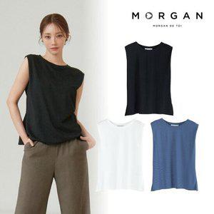 모르간 25SS 썸머 슬리브리스 티블라우스 3종