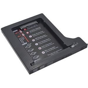 CHIPAL 범용 알루미늄 2 번째 HDD 캐디, SATA 3.0 듀얼 LED, 인치 SSD 하드 디스크 케이스 인클로저, 노트