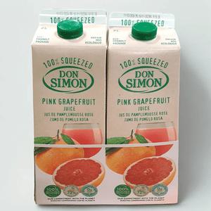 DONSIMON 돈시몬 100% 홍자몽 자몽 착즙주스 4L(2L x 2개입)