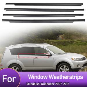 풍절음고무몰딩 소음 진동방지 Mitsubishi Outlander 07-12 방수 압력 씰링 스트립 자동차 액세서리 4PCS
