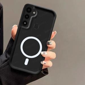 지지대 마그네틱 무선 충전기 스티커 포함 소프트 케이싱 커버 Tecno Spark 8C Go 2022 용
