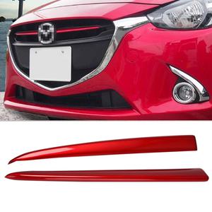 자동차 그릴망 튜닝 Mazda 2 Demio - DJ DL Mazda2 Hatchback Sedan 스타일링을위한 전면 그릴 커버 몰딩