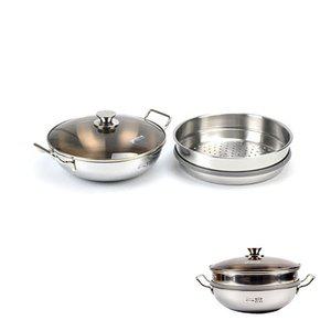 스텐 2단 양수 찜냄비 전골냄비 28cm (WFHN4TO)