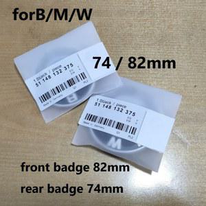 BMW 엠블럼 자동차 후드 배지 E46 E39 E38 E90 E60 Z3 Z4 X3 X5 X6 용 전면 후방 트렁크 로고 액세서리 82MM 74MM