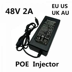 직류전원장치 DC 48 V 2A 2000MA 96W POE 전원 장치 어댑터 볼트 CCTV 감시 인젝터 이더넷 IP 카메라 폰