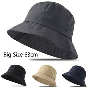 남성 대형 XL 63cm 양동이 모자 플러스 사이즈 XXL 65cm 태양 모자 여성 큰 머리 방수 어부 모자 여름 선 스크린 파나마