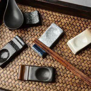 일본식 모던 디자인 세라믹 도자기 수저 받침