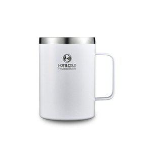 [출시기념가] 보온보냉 손잡이 스텐 텀블러 머그컵 550ml(화이트)
