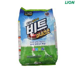 때가쏙 비트 실내건조 2.7KG 파우치 겸용 가루세제대용량 세탁기세제 대용량가루세제