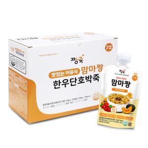 [짱죽] 짜먹는 이유식 맘마짱 파우치형(실온) 14종 / 묽은죽_죽_진밥 / 휴대용 간편 /