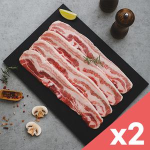 [롯데백화점]자연맛남 강원도 1등급 국내산 돼지고기 삼겹살 500gx2팩 (1kg/구이용)