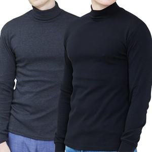 제이케이 국내생산 특양면 반목 긴목 긴팔 면스판 겨울 목폴라 티셔츠