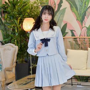 [JHORS2R3_51]교복몰 세라복 퓨어 스카이 일본여고생 긴팔