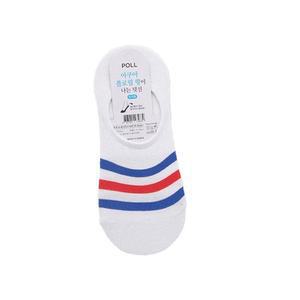 [BZI9LH66_51]잡화대령 아쿠아 덧신 양말 흰파빨 1켤레