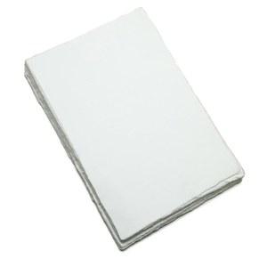 FAUSTA 수제 재활용 면 백서 50매(250 GSM) 8.3 X 5.8인치(A5), 스케치, 드로잉, 초대장, 혼합 미디어 용지 /빈지