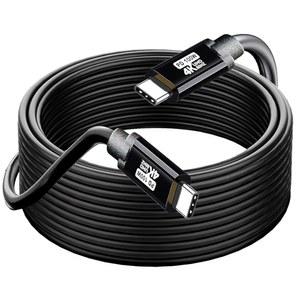 USB C에서 C 케이블 15FT, 100W 4K60HZ GEN2X2(데이터 USB3.1), 3.2에서 비디오 출력 / XREAL 애플제품 호환 PRO 아이패드 아이폰 15 삼성제품 휴대용 모니터용 4.0 고속 충전 및 동기화
