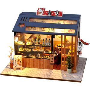 카사 DIY 인형 집 미니어처 작은 메종 실바니안 카사스 생일 선물