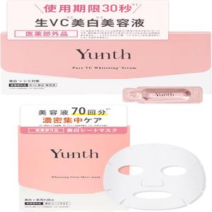 다이이 사키 앰배서더Yunth 윤스 생 VC 도입 에센스 세럼 28일분 시트 마스크 S 6장들이에센스 페이스팩 팩