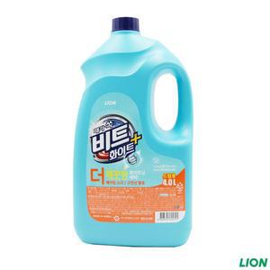 때가 쏙 비트 화이트플러스 4L 드럼용기 세탁기세제 액상세제일반용 세탁세제