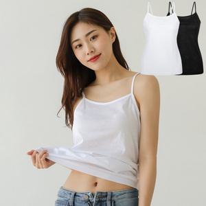 BYC 순면 여성 런닝 여자 끈나시 캐미솔 BYT3634