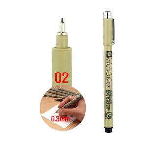 사쿠라 피그마 마이크론 02(0.3mm) 캘리그라피 젠탱글아트 만화 드로잉 일러스트 제도