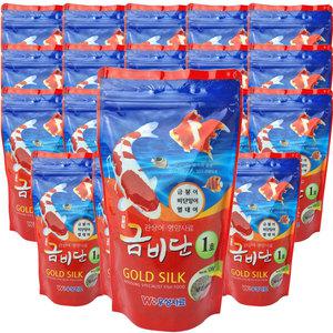 금비단 골드실크 소형입자 1호 금붕어&잉어 관상어 영양사료 120g*20개