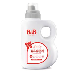 비앤비 섬유유연제 용기 1500ml 베르가못 x1개 유아 아기세제 자스민