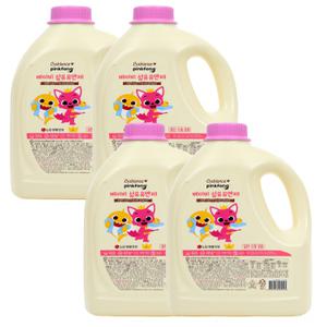 베비언스 핑크퐁 베이비, 섬유유연제, 용기, 3L, 4개