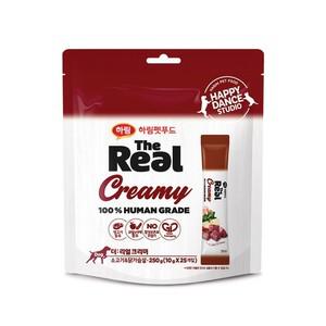 더리얼 크리미 Dog 소고기 닭가슴살 250g 10gx25ea   강아지간식 츄르