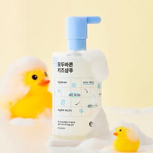 모두바른 키즈 샴푸 400ml 어린이 비듬 두피 각질 주니어 성장기 약산성 무실리콘 샴푸