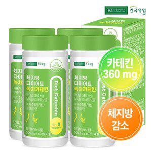 [건국유업] 체지방 다이어트 녹차카테킨 60정x4개(4개월)