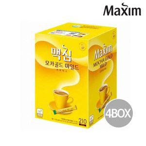 맥심 모카골드 마일드 커피믹스 210T 4박스