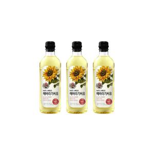 백설 해바라기씨유 900ml 3개
