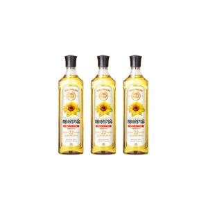 사조해표 해바라기유 900ml 3개