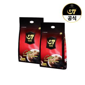 G7 퓨어블랙 2g 100개입 x 2개 + 퓨어블랙 15개입 2개 구성 (총 230T) / 베트남 원두 커피 아메리카노