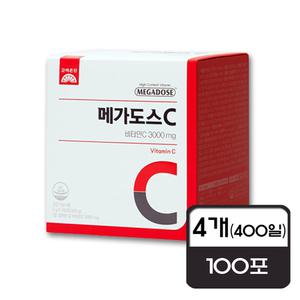 고려은단 메가도스C 비타민C 3000 3g 100포 x 4개(400일) Gg