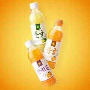 [3+3] 제주도 올레원 무농약 풋귤 한라봉 감귤 착즙주스 300ml