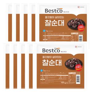 베스트코 찰순대 1kg x 10봉