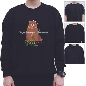 [OFK4P088]곰 bear 봄 Spring 나들이 커플룩 후드티